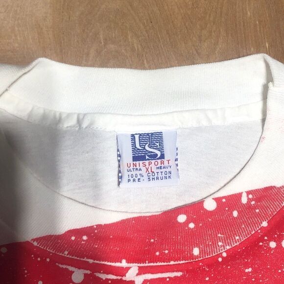 Vintage 90’s Hot Rod Super Nationals Canfield OH T Shirt XL US Flag All Over AOP - Picture 6 of 6